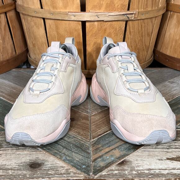 Puma Thunder Desert Particle Beige Pink Tan Leather Suede Sneakers Womens Size 8 - Picture 7 of 11